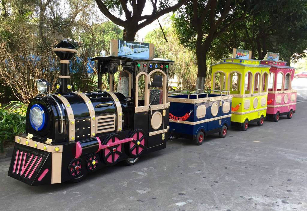 茂名景区广商场无轨观光小火车电动儿童游乐设备小火车可坐人户外玩具